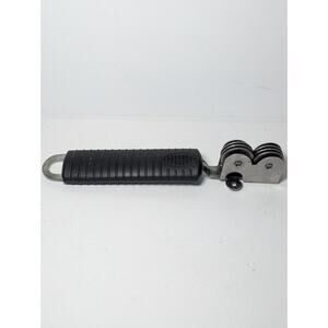 Manual Knife Sharpener Stainless Steel Multi Wheel Roller Sharpener Black Handle